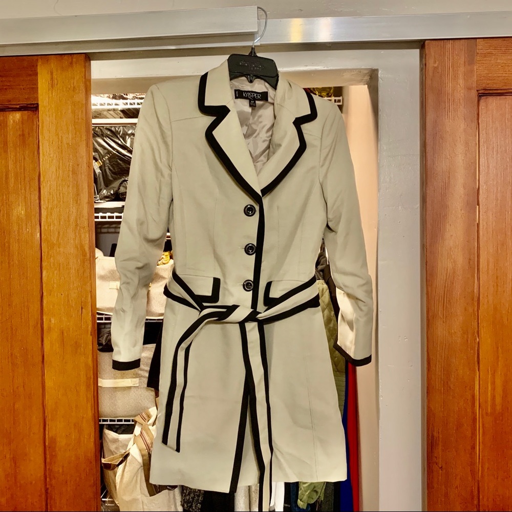 Classy Cream Trench Coat